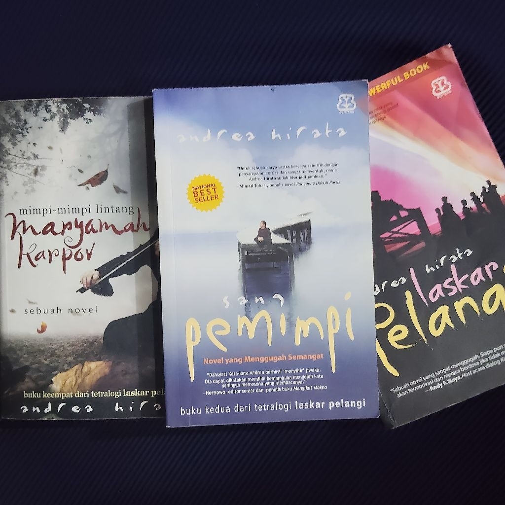 Buku Original / Sang Pemimpi - Maryamah Karpov - Laskar Pelangi / ANDREA HIRATA