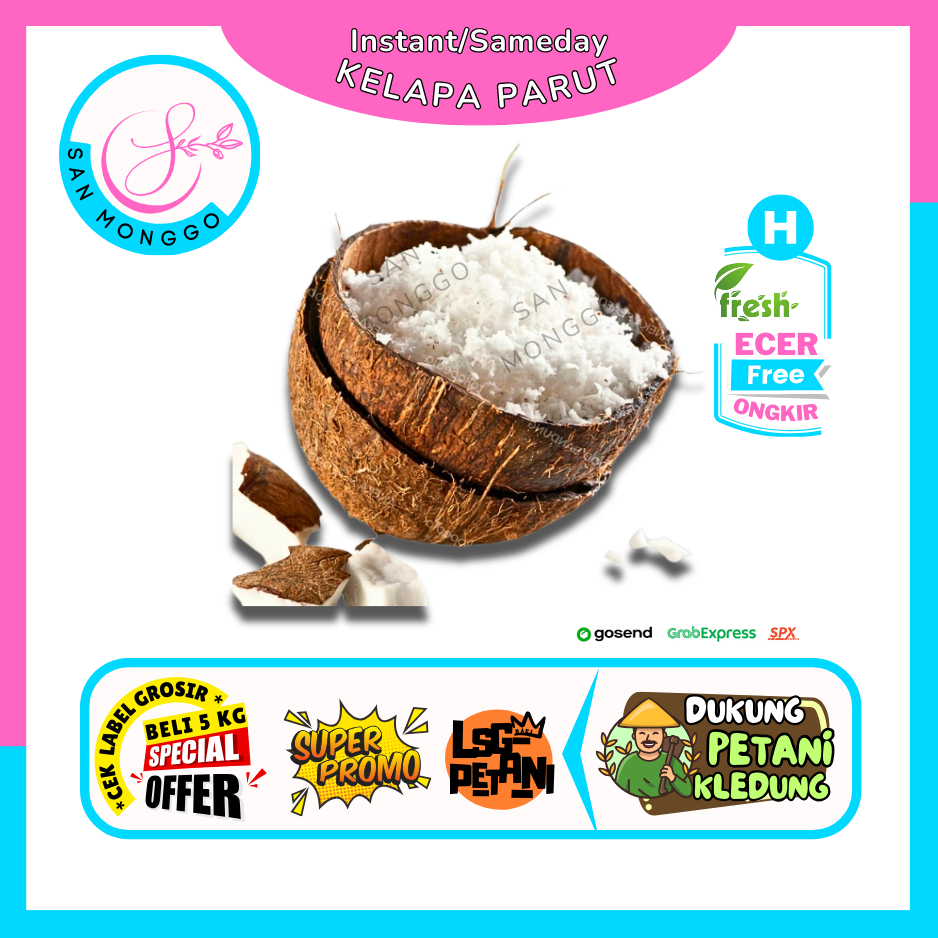 

Sanmonggoo >> Kelapa Parut / Kelapa Utuh -- Hasil Bumi Sindoro Sumbing Ecer (H)