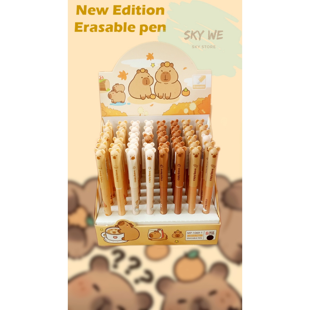 

Pulpen Erasable Capybara [satuan] / Pena Bisa Di Hapus / Pen Erasable Capybara