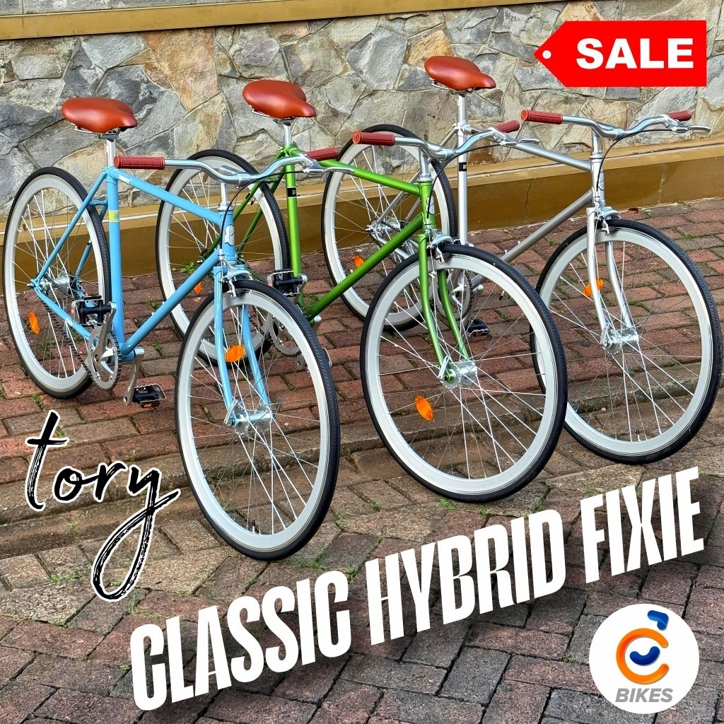 Sepeda Fixie Urban Element Tory FX, Doltrap Single Speed, Hybrid Balap Roadbike Jadul