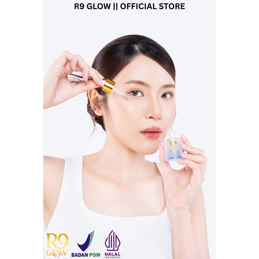 3 PAKET SKINCARE R9 GLOW SERUM BRIGHTENING WITH COLLAGEN & 5X CERAMIDE