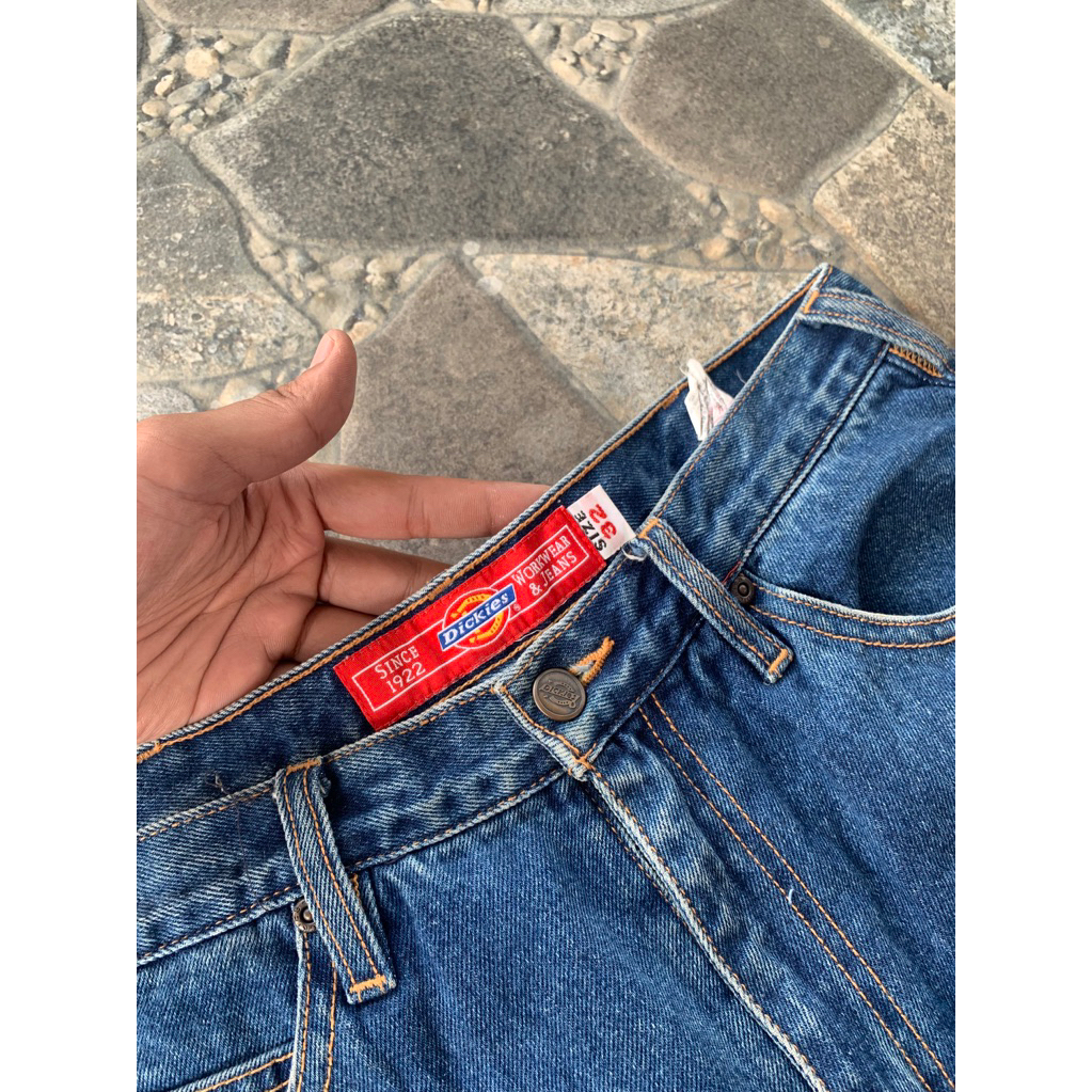 Celana Dickies Blue Baggy Loose Jeans