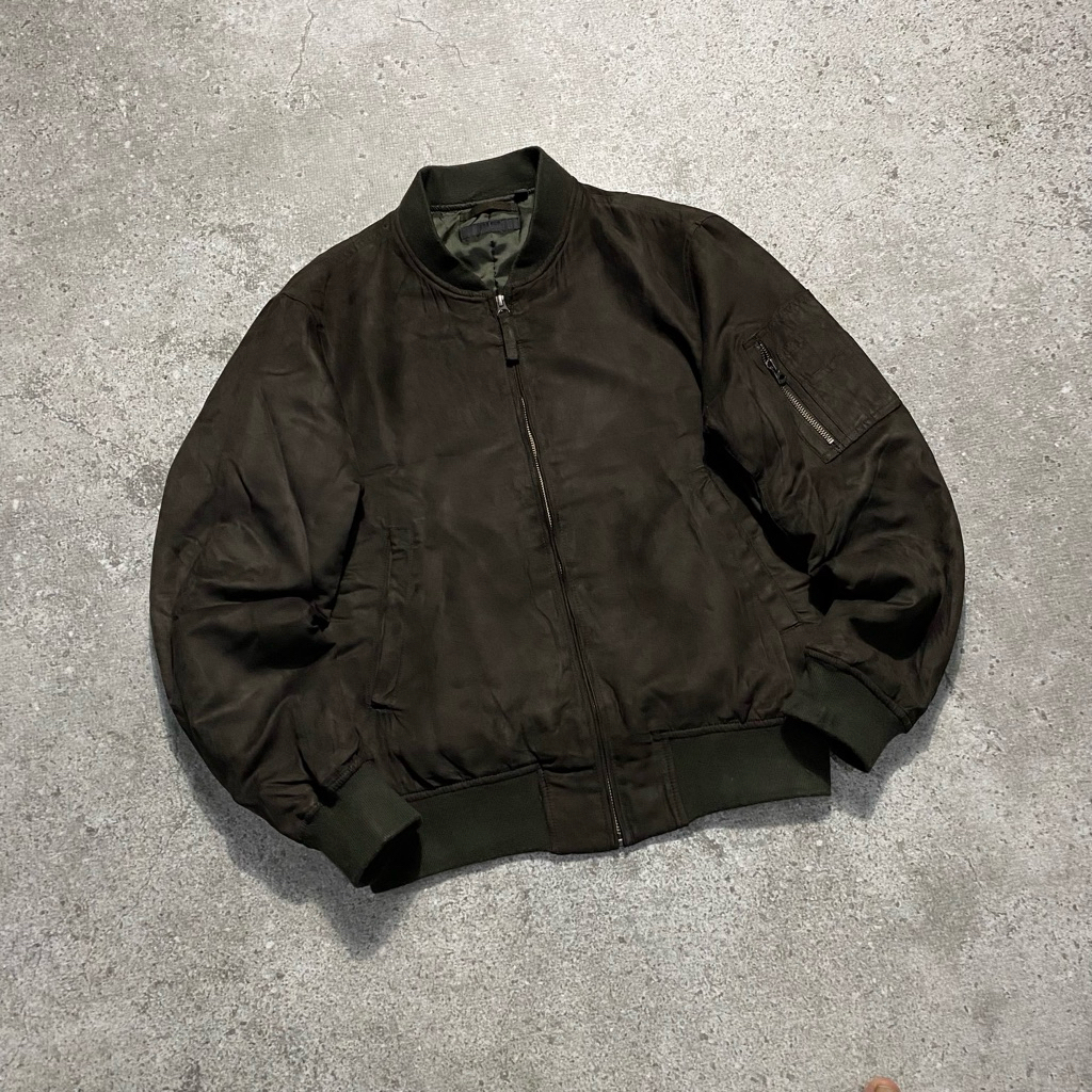 Uniqlo Bomber Suede Jacket