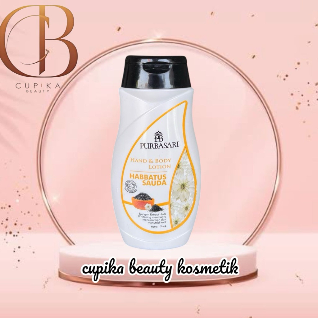 cc} PURBASARI hand & body lotion habbatusauda 100 ml mencerahkan dan nutrisi kulit