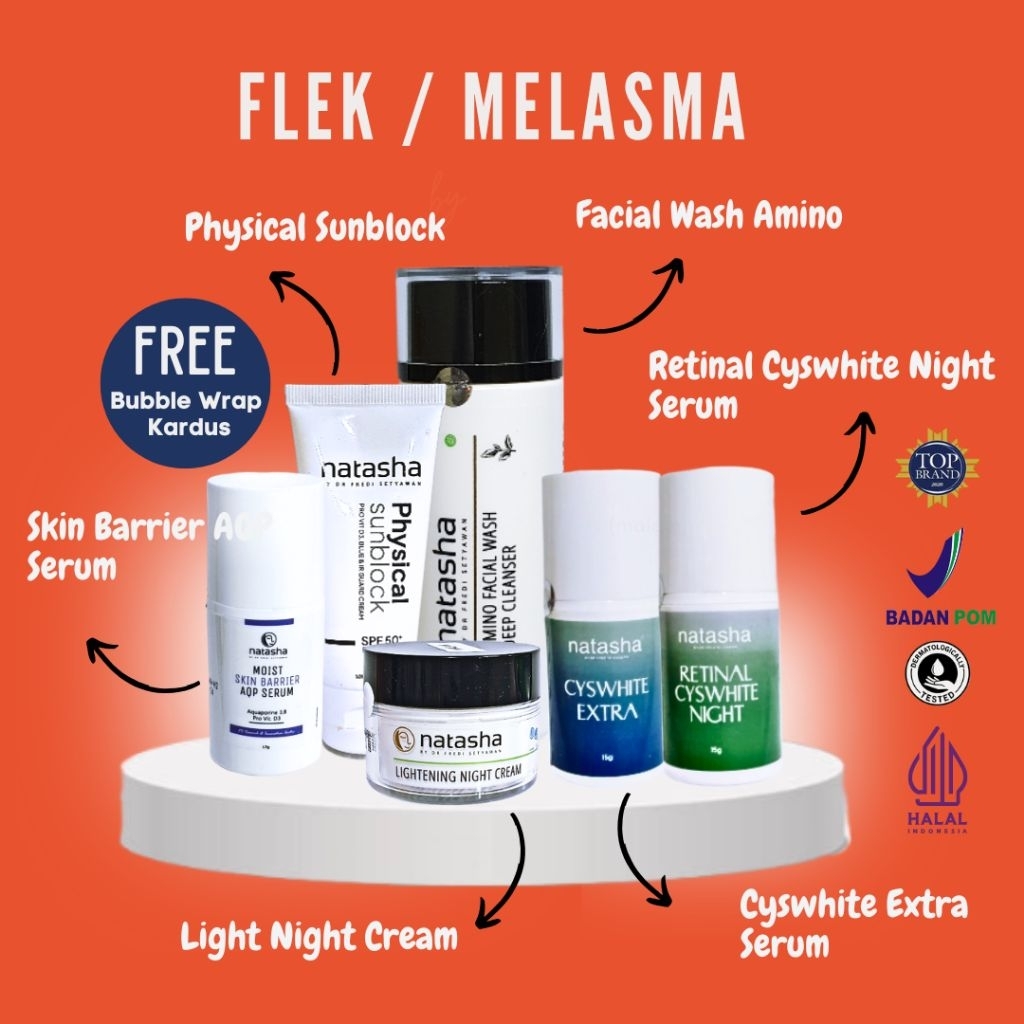 NATASHA Paket Melasma / Flek, Hyperpigmentasi