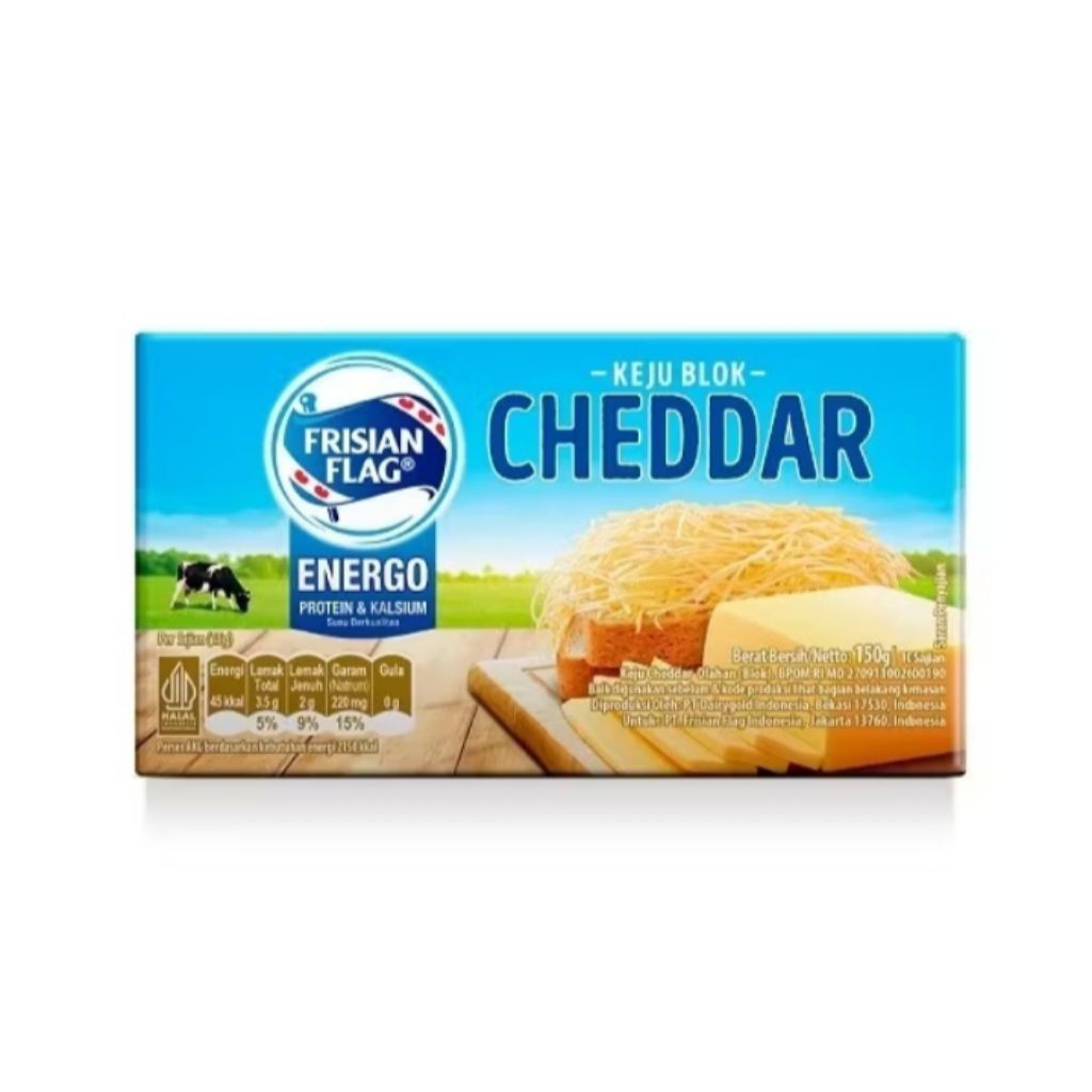 

KEJU CHEDDAR BLOK FRISIAN FLAG KEJU CHEDDAR UK 150GR