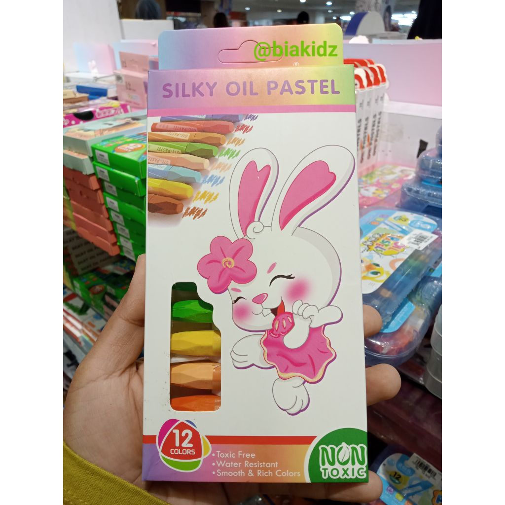 

Silky Oil Pastel 12 colors Crayon 12 warna