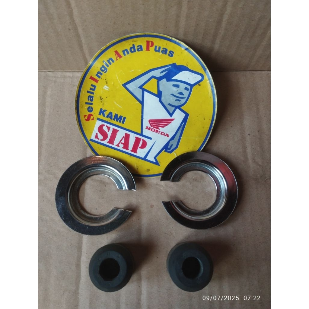 Klem Kancing Set Karet Dumper Per Shockbreaker Shock Breaker Belakang Kayaba Kyb Rzr Original Ori Co