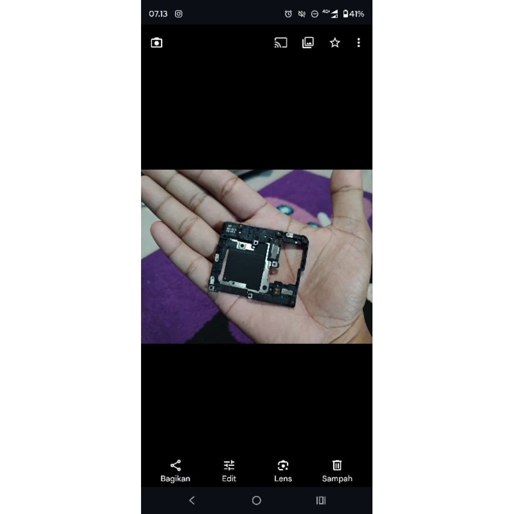 Cover Mid Case / Tutup Mesin Dan Antena Nfc Asus Zenfone 8 Second 100% Original Copotan Hp