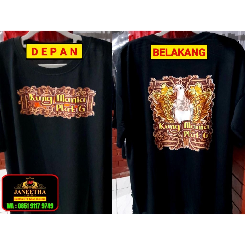 KAOS PERKUTUT KUNG MANIA NUSANTARA Sablon DTF