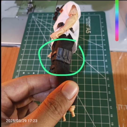 Holster Paha V2 army untuk Kitbash Action Figure Romankey Notaman Nwtoys Damtoys Vtoys Mezco Adam Mc