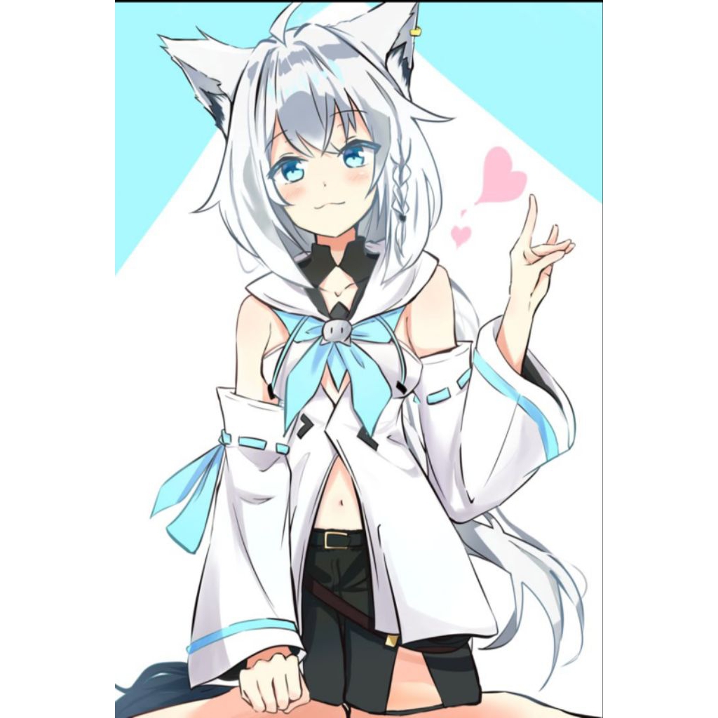 Shirakami Fubuki Virtual Vtuber Costume Cosplay