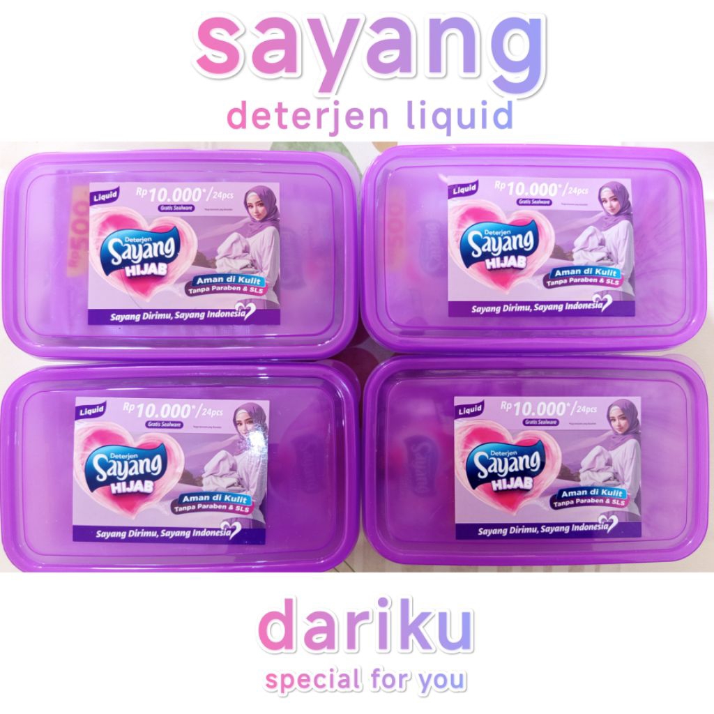 deterjen cair/Sayang
