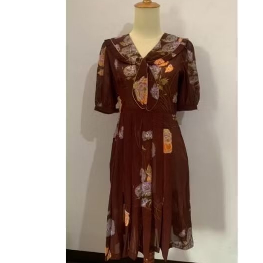 DRESS VINTAGE PRELOVED WANITA
