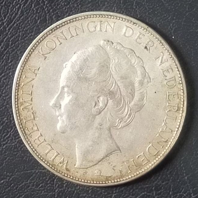 #3.WB. KOIN KUNO || KOIN PERAK || SILVER COIN WILHELMINA 2 1/2 G TAHUN 1930