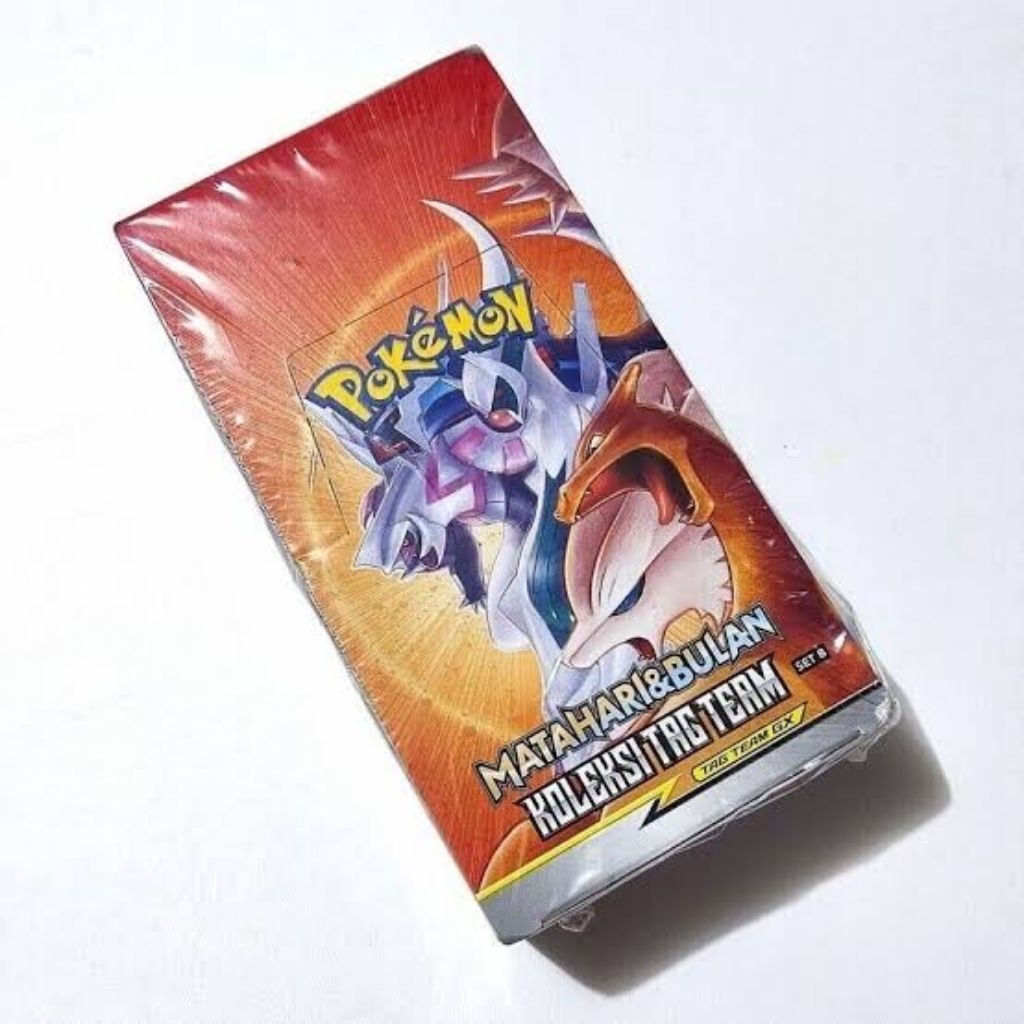 Pokemon Koleksi Tag Team Set B Booster Box Matahari &  Bulan Pokemon TCG Indonensia