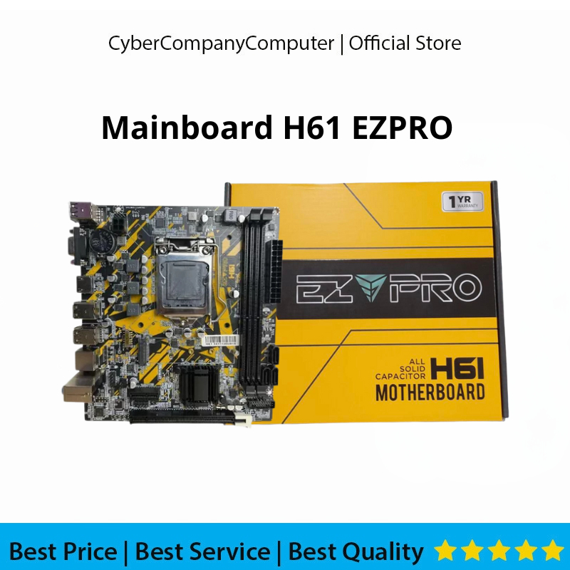 MAINBOARD ONLY H61 EZPRO - MOTHERBOARD EZPRO H61 Socket LGA 1155 DDR3 - MOBO H61 EZPRO / Mobo H61