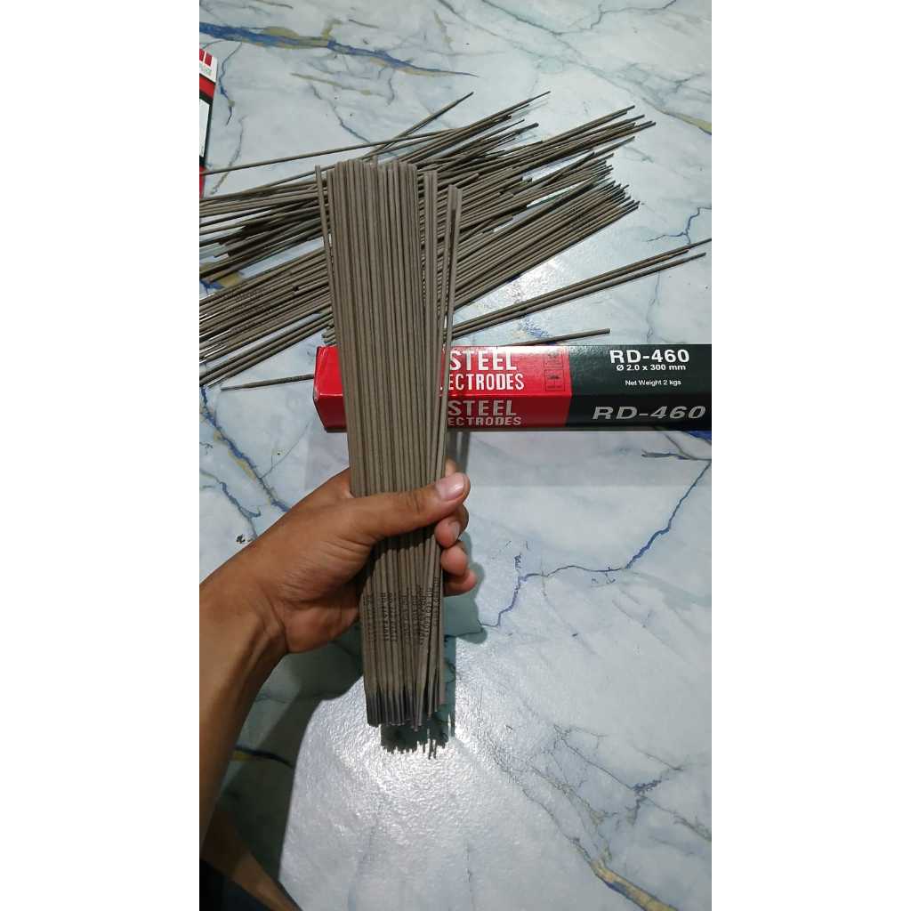 Nikko Steel Kawat Las RD-460 2mm isi 60pcs Listrik 2.0 x 300mm Murah Berkualitas untuk Penggunaan Li