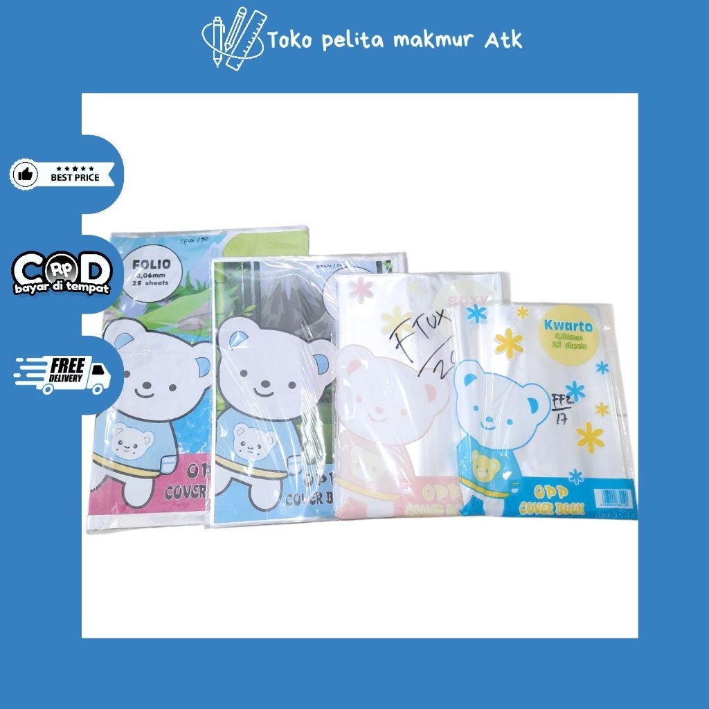 

SAMPUL BUKU POP 1 TRANSPARAN (1 pack isi 25)