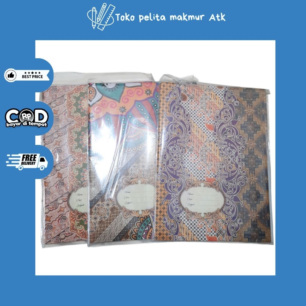 

SAMPUL BUKU BATIK (1 pack isi 20)
