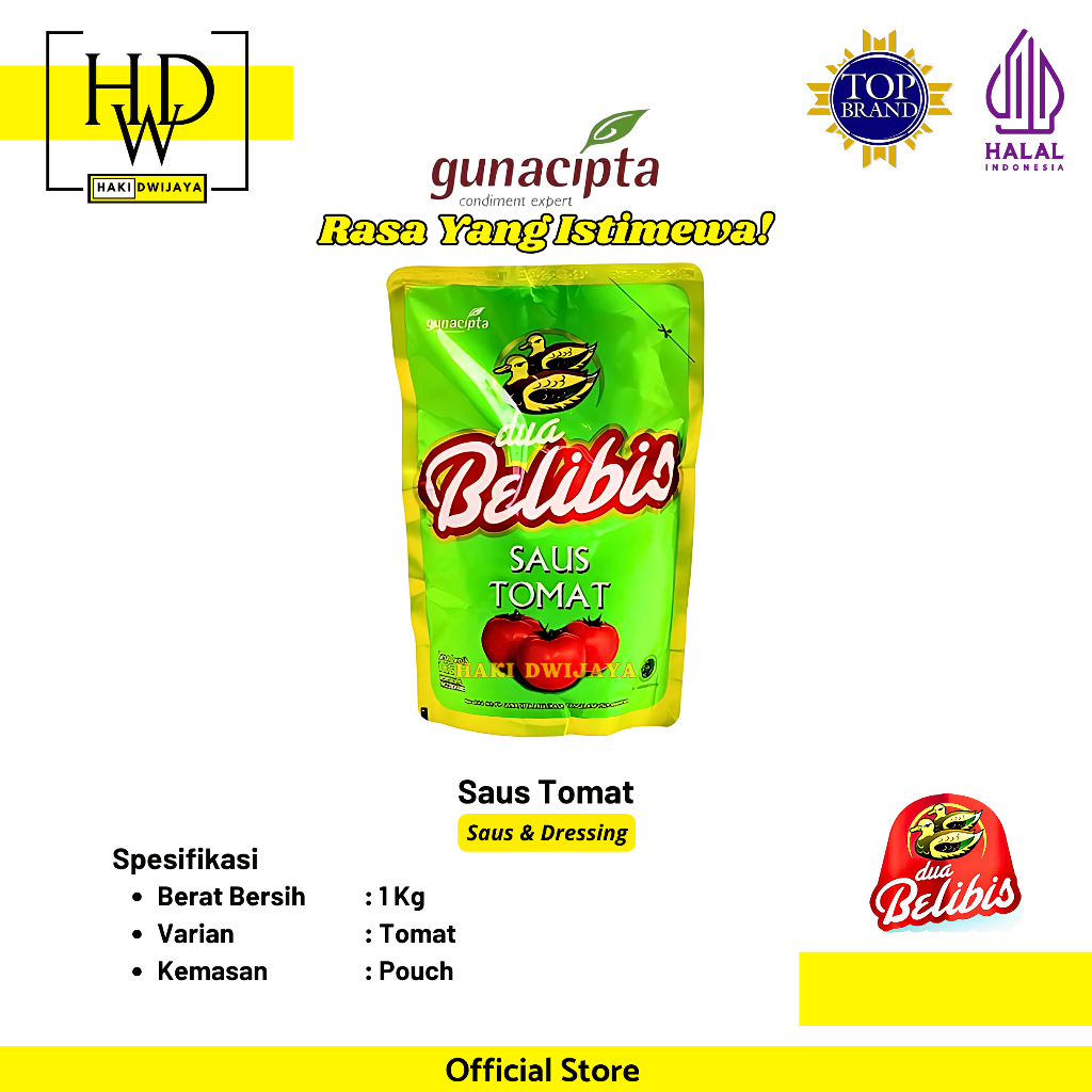 

[1kg] Dua Belibis Saus Tomat Kemasan Pouch
