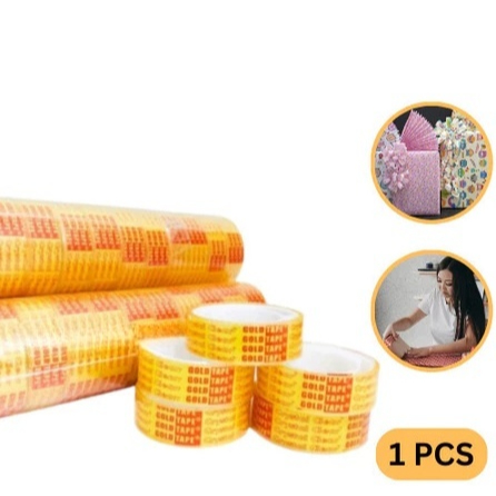 

Solasi Isolasi Bening Tape Perekat Pembungkus Kado Paket Serbaguna Selotip 12mm Transparan