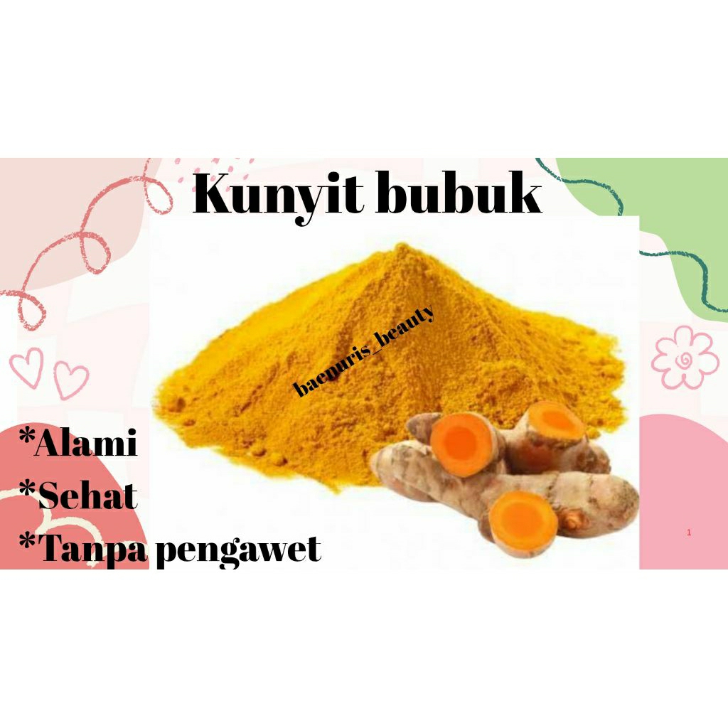 

100grm kunyit bubuk, Curcuma powder, kunir bubuk
