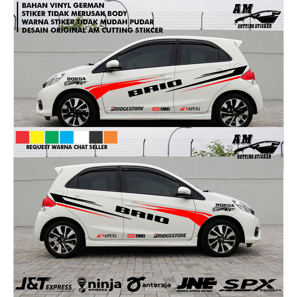 Stiker Mobil HONDA ALL NEW BRIO Stiker Mobil Brio Sticker Brio Stya Sticker All New Brio Satya
