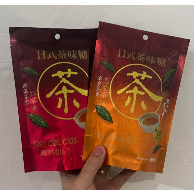 

Kiss delicias mint tea candy / mint candy / Permen mentol rasa teh 60g