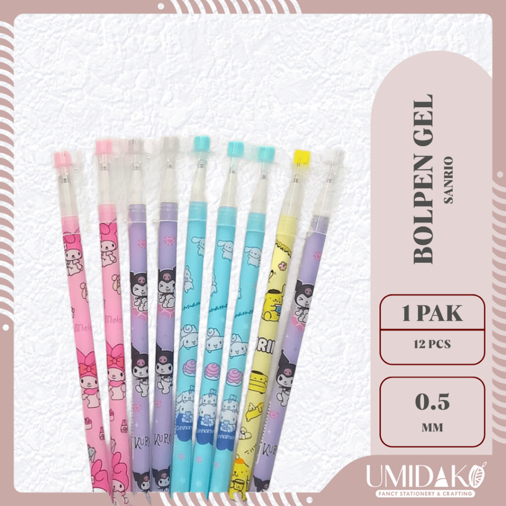 

[UMIDAKO] BOLPOIN GEL SANRIO SERIES / BOLPOIN KARAKTER / BOLPOIN GEL KARAKTER SANRIO / 8808