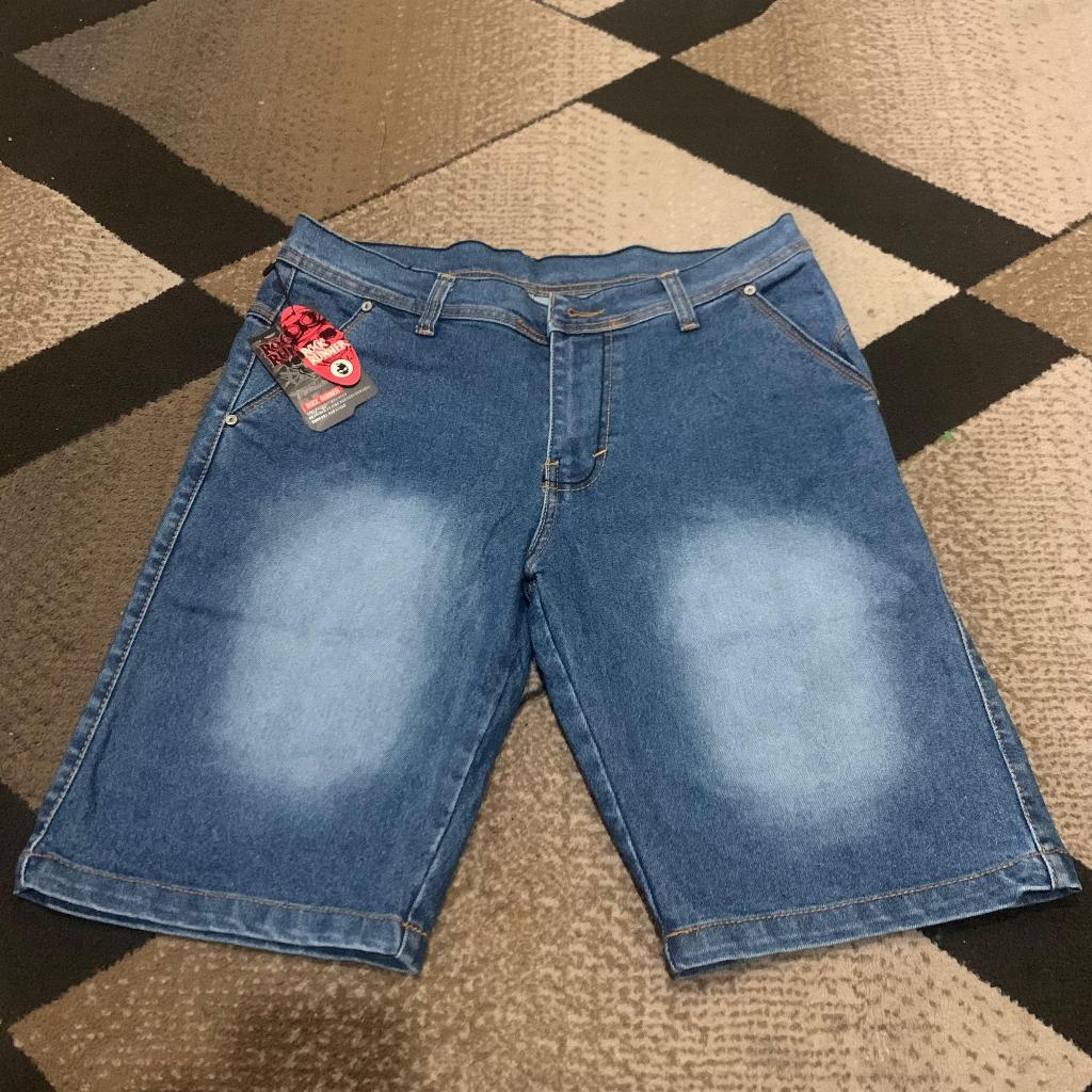 ROCK RUNNER ORIGINAL JEANS Celana Jeans Pendek Import Stretch (Bahan Melar)