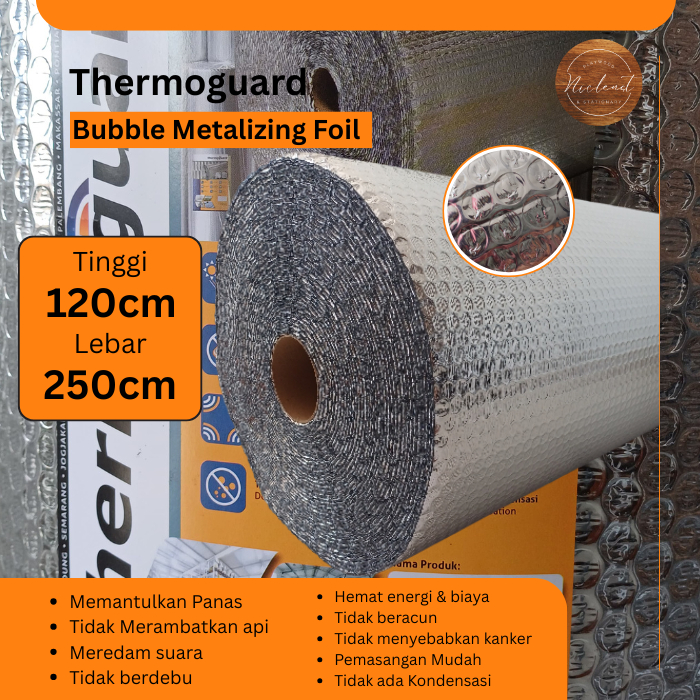 Aluminium Foil Bubble Thermoguard | Peredam Panas Atap Rumah 4mm & 8mm