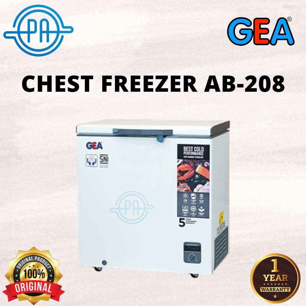 GEA CHEST FREEZER AB-208-R / AB 208 FREEZER BOX AB208 KOTAK ES GEA AB-208