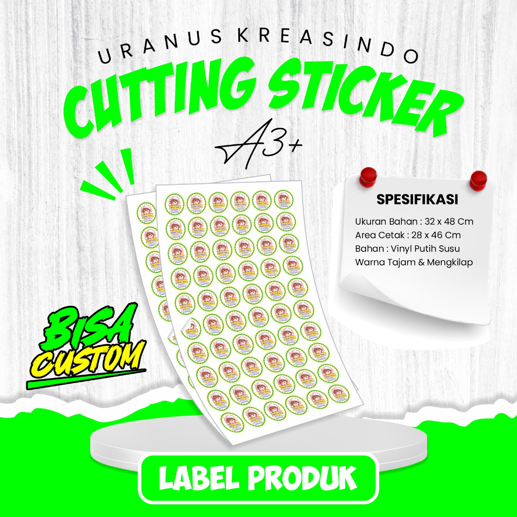

CUTTING STIKER LABEL VINYL SUSU A3+ – SOLUSI CETAK LABEL PRODUK UMKM!