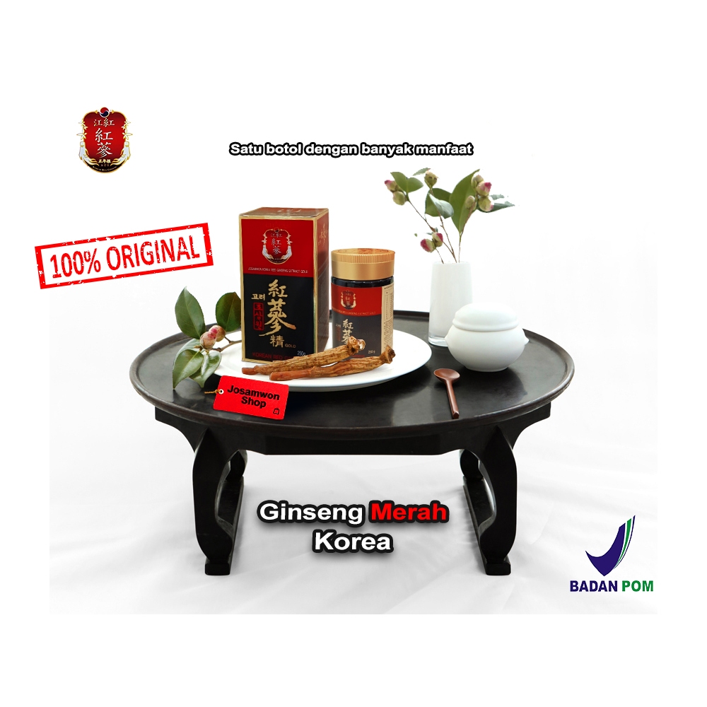 

Josamwon Korea Red Ginseng Premium Ginseng merah asli jamu herbal dari korea (250g) 1 botol dengan banyak manfaat