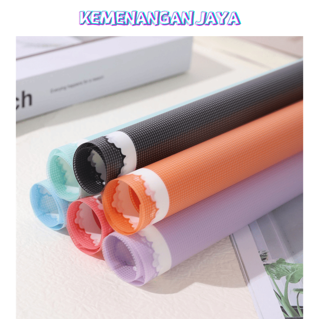 

Isi 20 LEMBAR Kertas Buket Motif Brokat Renda Lace Frame Flower Wrapping Cellophane KB092