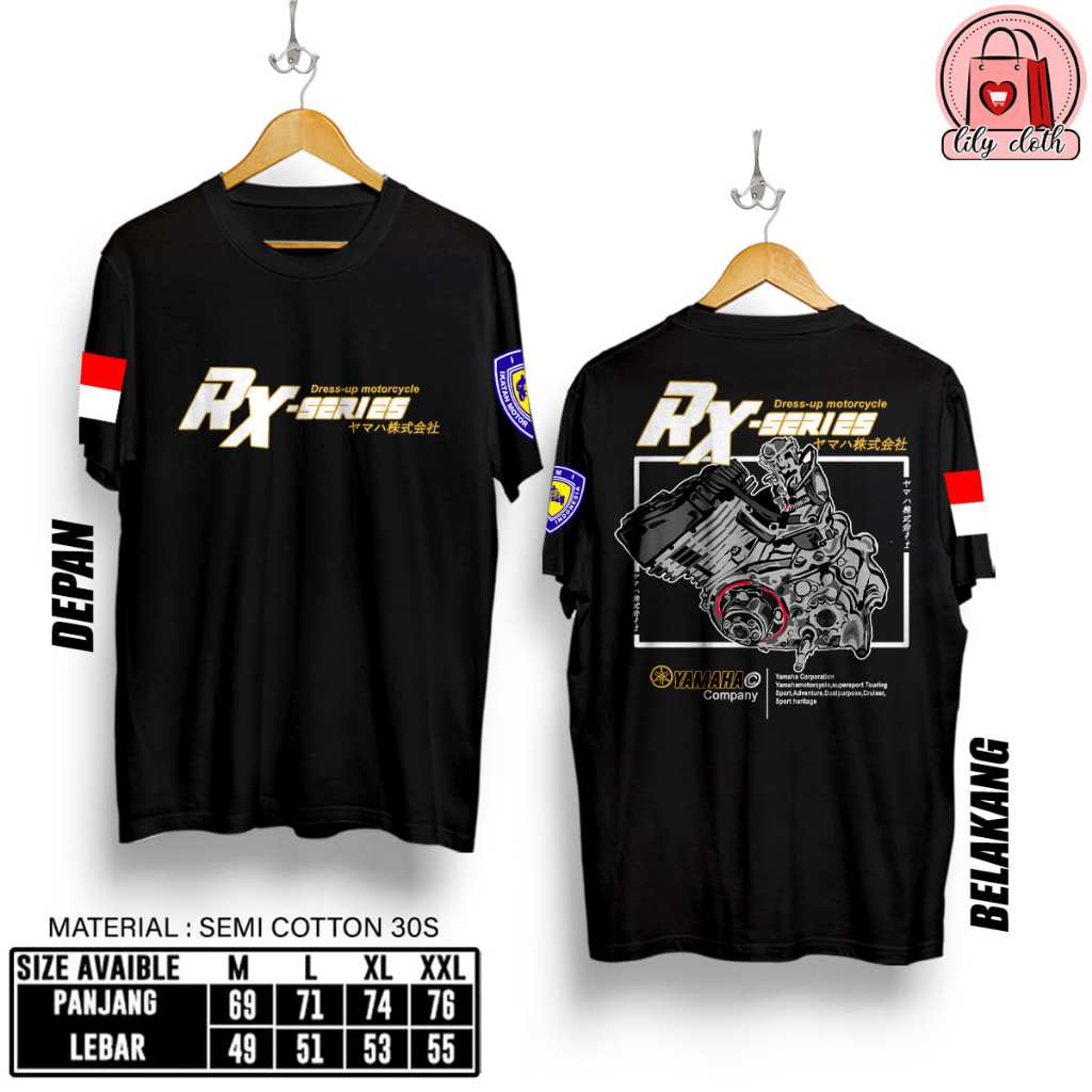 Kaos RX-Series Engine Motor Baju rx series racing terbaru kaos distro premium Tshirt bisa COD