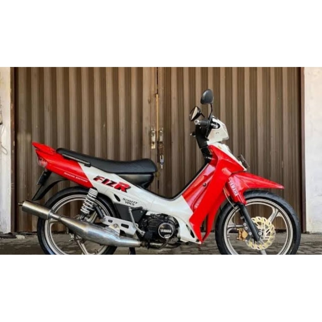 striping stiker fulset motor Yamaha fiz r merah putih marborooo
