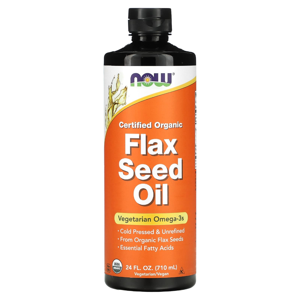 

NOW Foods Certified Organic Flax Seed Oil 355 710 ml