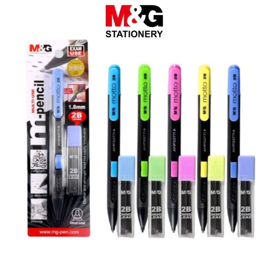 

M&G Pencil Mechanic Set / Pensil Mekanik 1.8mm HAMP0173 [Per 1 Set]