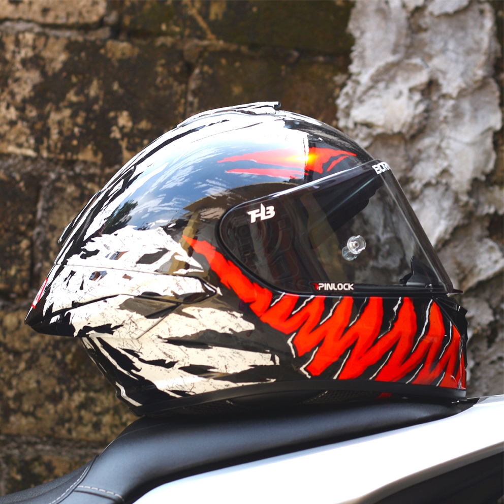 NHK HELM MARK-1 2V | CUSTOM ANTIVENOM  | DOUBLE VISOR LIGHTSMOKE