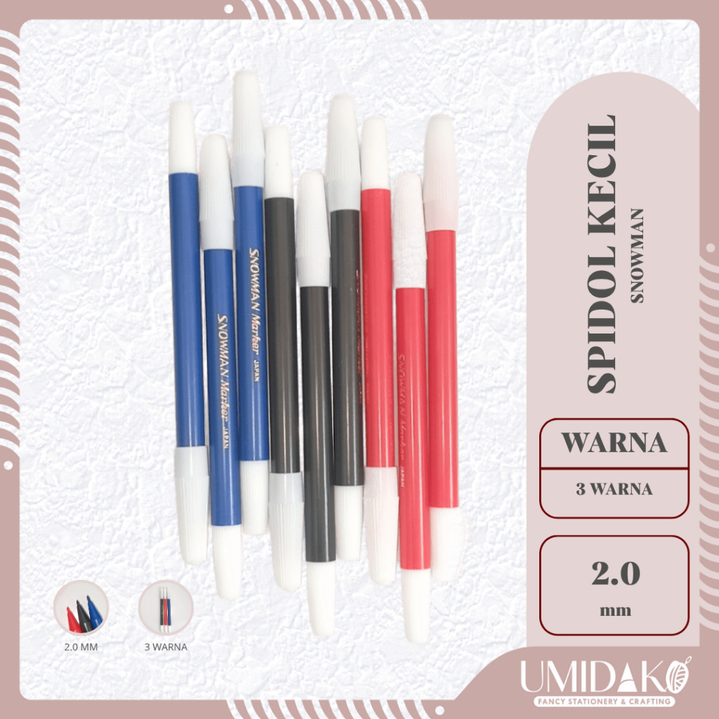 

[UMIDAKO] SPIDOL SNOWMAN KECIL (SPIDOL KECIL) 2,0 MM PW-1A