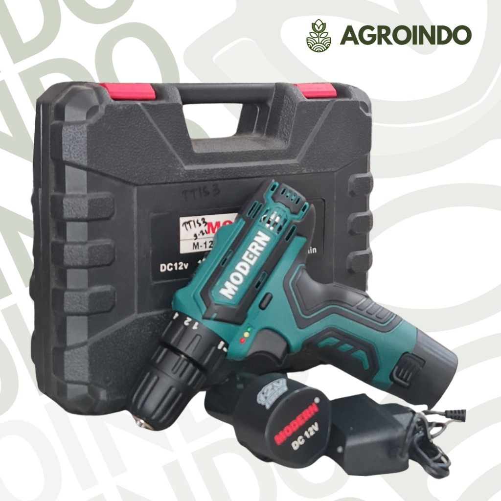 MESIN BOR MODERN M-12V/CORDLESS DRILL MODERN M-12V/IMPACT DRILL MODERN M-12V/ BOR TANPA KABEL