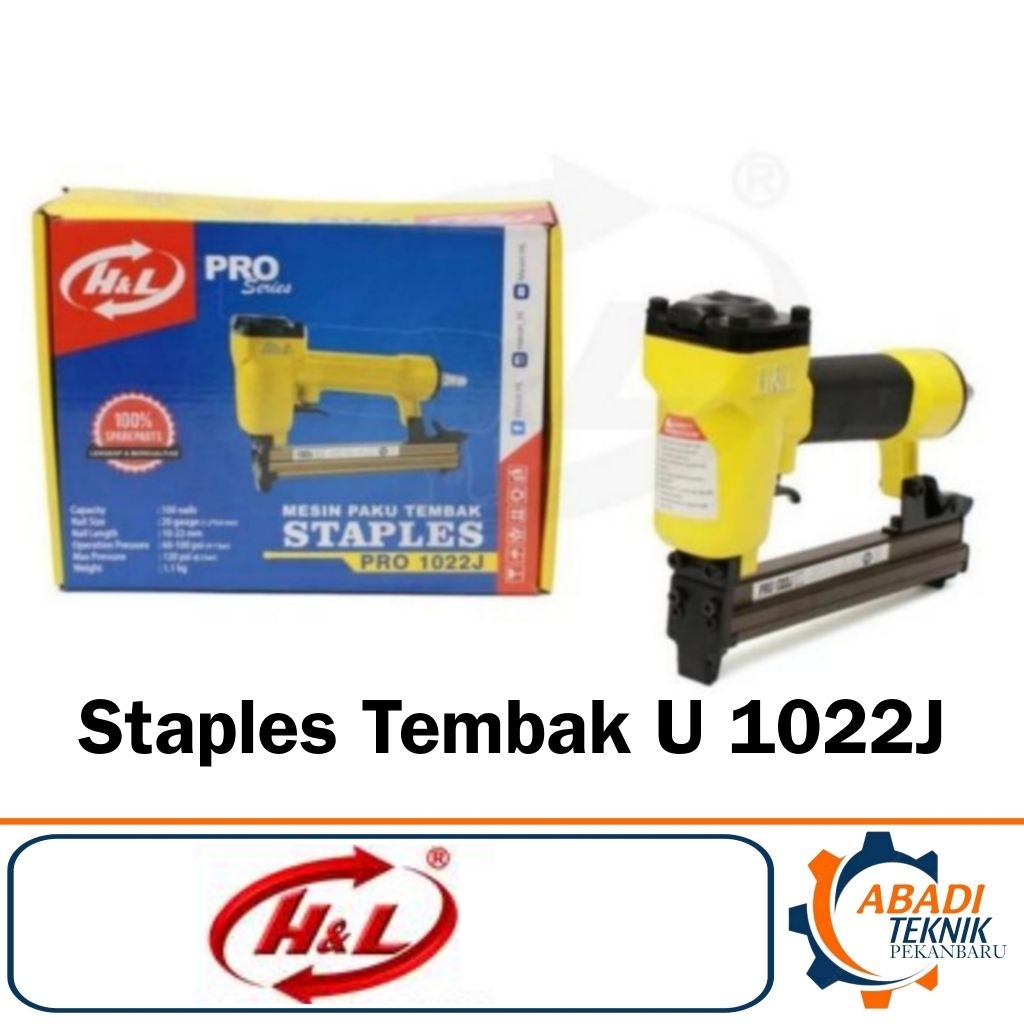 

H&L HL Pro 1022 J Mesin Paku Tembak Staples Angin U / Staples Tembak U