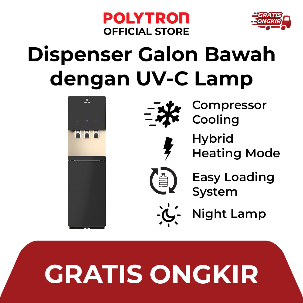 POLYTRON Dispenser Galon Bawah Hydra dengan UV PWC 778UV
