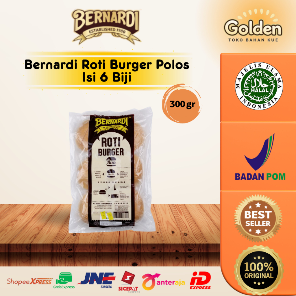 

Bernardi Roti Burger Polos Isi 6 Biji