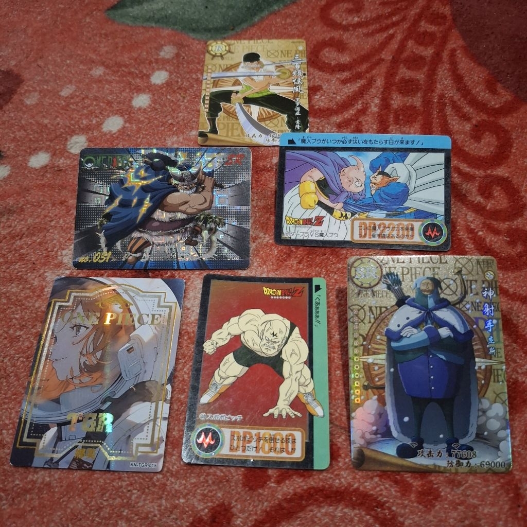 Set Kartu One Piece & Dragon Ball original