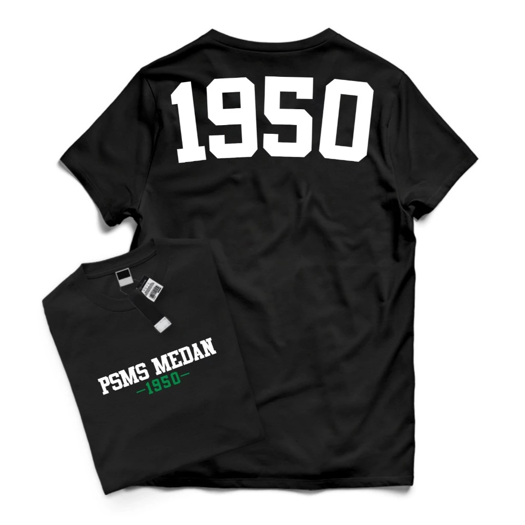 T-Shirt Kaos Distro Dewasa PSMS MEDAN 1950 Bahan 24s Nyaman / Kaos Distro PSM MEDAN