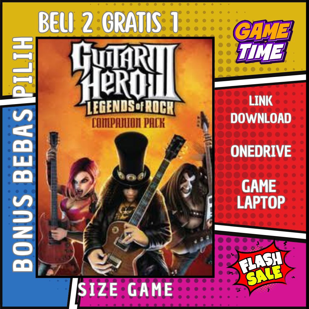 Guitar Hero Pop Indonesia 2014 - Game PC - Game Laptop - Pc Games - Beli 2 Gratis 1 - Original Windo