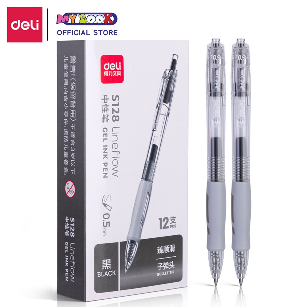 

Deli Gel Pen Pulpen Kantor S128 0.5 mm Warna Tinta Hitam - 1 Pcs
